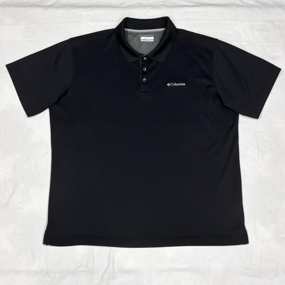 Columbia Men's Omni-Wick Black Utilizer Polo Shirt Size XL Moisture Wicking